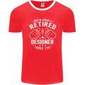 This Is What a Retired Designer Looks Like Mens Ringer T-Shirt FotL Red/White