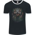 A Pagan Celtic Cross Mens Ringer T-Shirt FotL Black/White