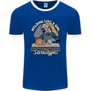 Welding Like a Girl Funny Welder Mens Ringer T-Shirt FotL Royal Blue/White