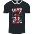 Anarchy in the UK Punk Music Rock Mens Ringer T-Shirt FotL Black/White