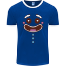 A GingerBread Man Mens Ringer T-Shirt FotL Royal Blue/White
