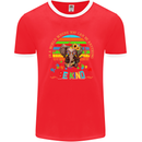 Autism Be Kind Elephant Autistic Mens Ringer T-Shirt FotL Red/White
