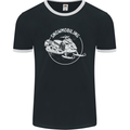 Winter Sports A Snowmobile Mens Ringer T-Shirt FotL Black/White