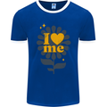 I Love Me Self Loving Confident Funny Quote Mens Ringer T-Shirt FotL Royal Blue/White