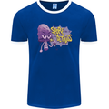 Spore Me the Details Funny Mushroom Mens Ringer T-Shirt FotL Royal Blue/White