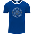 Sniper Squad Worldwide Army Para Marines Mens Ringer T-Shirt FotL Royal Blue/White