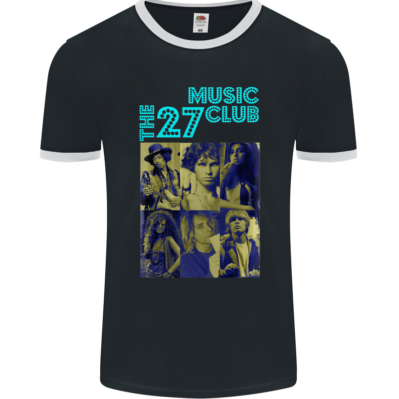 The 27 Music Club Mens Ringer T-Shirt FotL Black/White