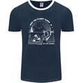 Climate Change Keep the Planet Clean Funny Mens Ringer T-Shirt FotL Navy Blue/White