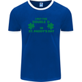 I Put the DD in St. Paddy's Day Funny Boobs Mens Ringer T-Shirt FotL Royal Blue/White