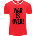War Is Over if You Want It John Lennon Mens Ringer T-Shirt FotL Red/White