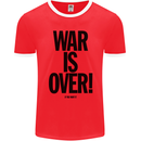 War Is Over if You Want It John Lennon Mens Ringer T-Shirt FotL Red/White