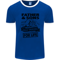 Father & Sons Best Friends for Life Mens White Ringer T-Shirt Royal Blue/White