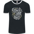 A Rock n Roll Design Mens Ringer T-Shirt FotL Black/White