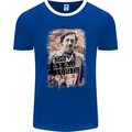 Pablo Escobar Me Matan Limon Mens Ringer T-Shirt FotL Royal Blue/White