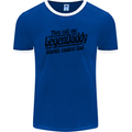 Legendaddy Funny Father's Day Daddy Mens Ringer T-Shirt FotL Royal Blue/White