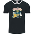 Ghosting Sport Funny Anti Valentines Day Mens Ringer T-Shirt FotL Black/White