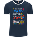 She Calls Me Aunt Autistic Autism Aunty ASD Mens Ringer T-Shirt FotL Navy Blue/White