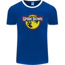 Upside Down SCI-FI TV Program Mens Ringer T-Shirt FotL Royal Blue/White