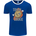 A Tough Cookie Funny MMA Mixed Martial Arts Mens Ringer T-Shirt FotL Royal Blue/White