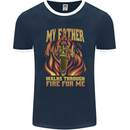 In Love With Mary Jane Funny Weed Mens Ringer T-Shirt FotL Navy Blue/White