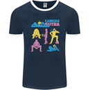 Camera Sutra Photography Photographer Funny Mens Ringer T-Shirt FotL Navy Blue/White