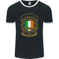 All Men Are Born Equal Irish Ireland Mens Ringer T-Shirt FotL Black/White