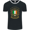 All Men Are Born Equal Irish Ireland Mens Ringer T-Shirt FotL Black/White