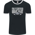 Drone Pilot Mens Ringer T-Shirt FotL Black/White