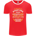 I'll Have Another Beer Funny Alcohol Mens Ringer T-Shirt FotL Red/White