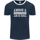 This Is My Handstand T-Shirt Gymnastics Mens Ringer T-Shirt FotL Navy Blue/White