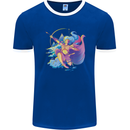 Artemis Greek Goddess of Wild Animals Mens Ringer T-Shirt FotL Royal Blue/White