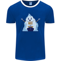 Free Hugs Iceberg and Ship Environment Mens Ringer T-Shirt FotL Royal Blue/White