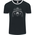 An Arab Panda Bear Mens Ringer T-Shirt FotL Black/White