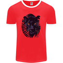 A Black Panther Mens Ringer T-Shirt FotL Red/White