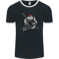 Para Bulldog The Parachute Regiment 1 2 3 4 Mens Ringer T-Shirt FotL Black/White