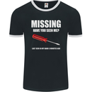 Missing Screwdriver Funny Carpenter DIY Mens Ringer T-Shirt FotL Black/White