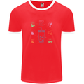 Detox Juice Hangover Cure Healthy Mens Ringer T-Shirt FotL Red/White