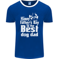 Fathers Day Best Dog Dad Funny Mens Ringer T-Shirt FotL Royal Blue/White