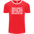 You Can't Scare Me Mother in Law Mens Ringer T-Shirt FotL Red/White