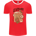 Explore Travel Orienteering Mountaineering Mens Ringer T-Shirt FotL Red/White