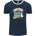 Ghosting Sport Funny Anti Valentines Day Mens Ringer T-Shirt FotL Navy Blue/White