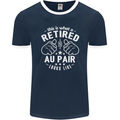 This Is What a Retired Au Pair Looks Like Mens Ringer T-Shirt FotL Navy Blue/White