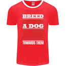 Breed Doesn't Define a Dog Actions Do Mens Ringer T-Shirt FotL Red/White