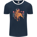 Chinese Zodiac Shengxiao Year of the Ox Mens Ringer T-Shirt FotL Navy Blue/White