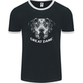 Great Dane Dog Mens Ringer T-Shirt FotL Black/White