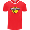 Upside Down SCI-FI TV Program Mens Ringer T-Shirt FotL Red/White