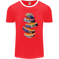 Our Orange Planet Earth Mens Ringer T-Shirt FotL Red/White