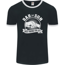 Dad & Son Best Friends for Life Mens Ringer T-Shirt FotL Black/White