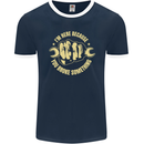 Mechanic Here Because You Broke Something Mens Ringer T-Shirt FotL Navy Blue/White