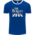 The Beagles Funny Dog Parody Mens Ringer T-Shirt FotL Royal Blue/White